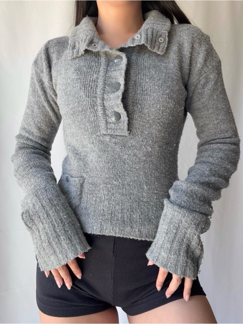 Miss Sixty Vintage Gray Knit Sweater